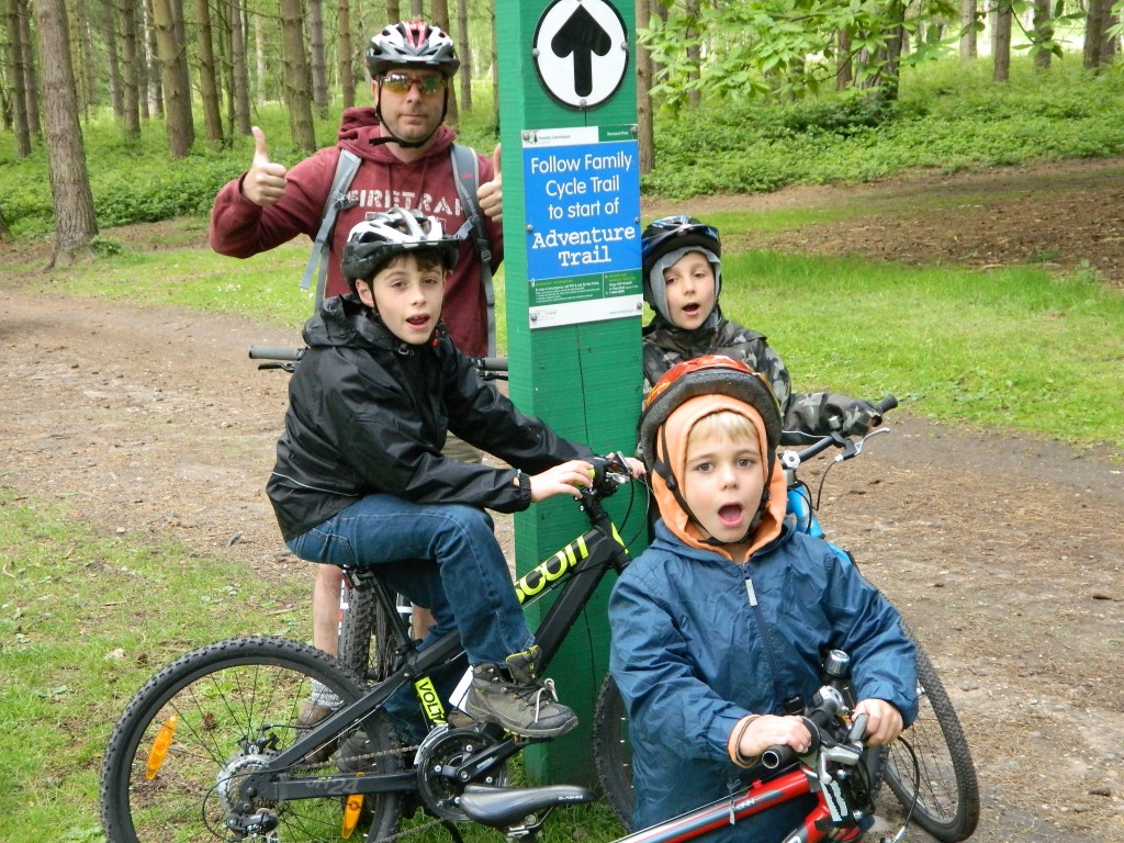 Team Wood take on the Family Trail at Forest Pines, Sherwood