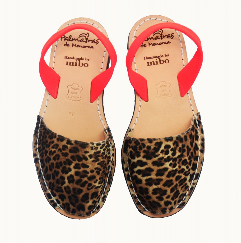 Leopard and neon coral, £46, Palmairas de Menorca